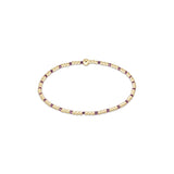 enewton | egirl | Hope Sincerity Pattern | 2mm Bead Bracelet | Pink Metallic