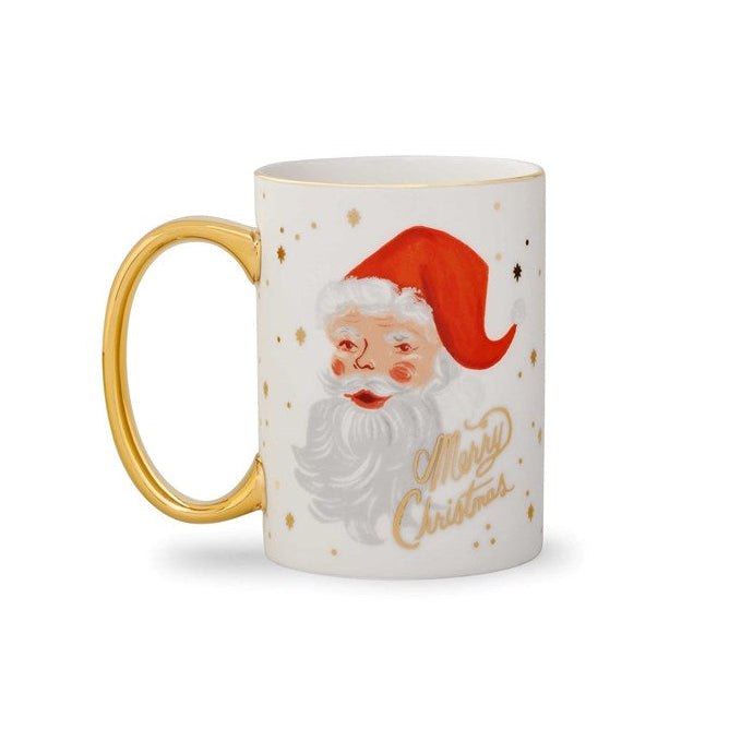 Winking Santa Claus Porcelain Mug