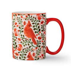 Christmas Cardinals Porcelain Mug