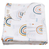 Rainbow Muslin Swaddle Blanket