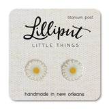 Daisy Earrings | White