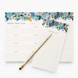 Garden Party Blue Weekly Meal Planner