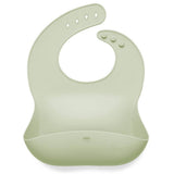 Silicone Roll up Baby Bib | Sage